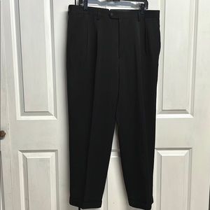 W.H. Belk Black 4 Pocket Pleated Mens Dress Pants Size 36 x 29